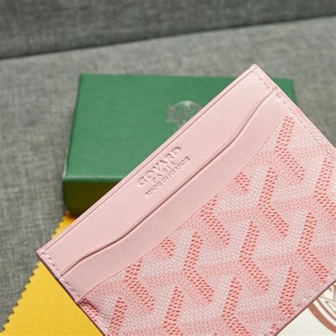 goyard baby pink|pink goyard cardholder.